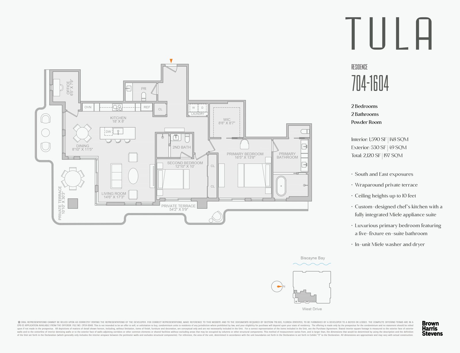 Floor plan Line 04 · Southeast, Tula Residences, North Bay Village